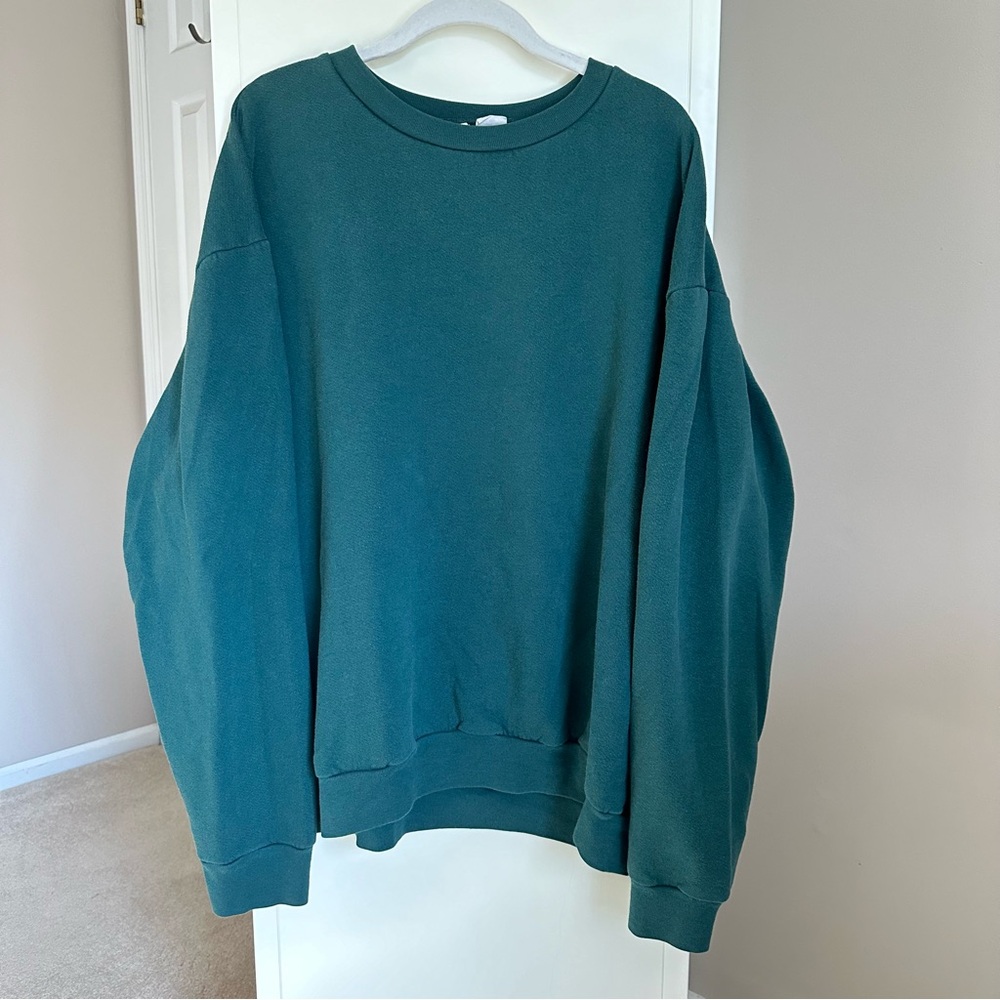 Dark green XL crew neck sweatshirt from American Apparel